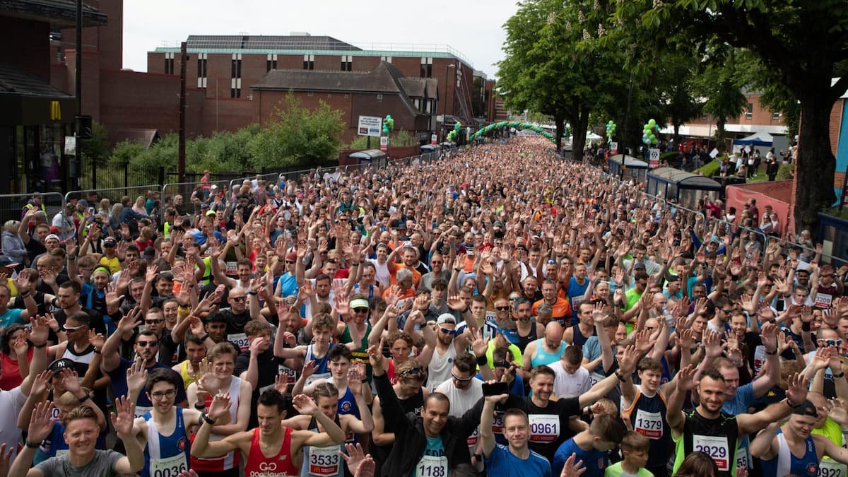 Runners competing in the Royal Sutton Fun Run Sutton Coldfield