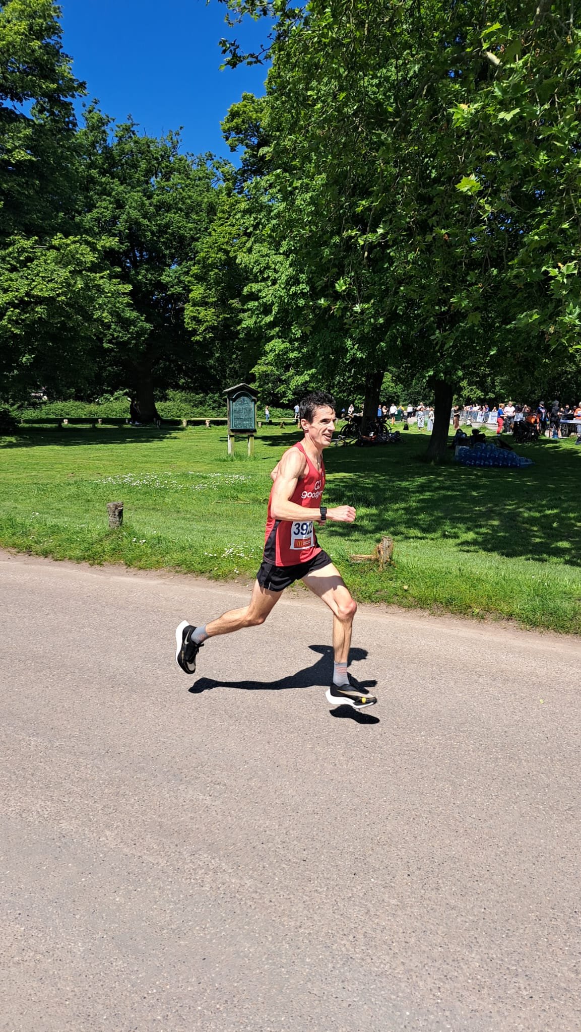 Runner running in Sutton Park 