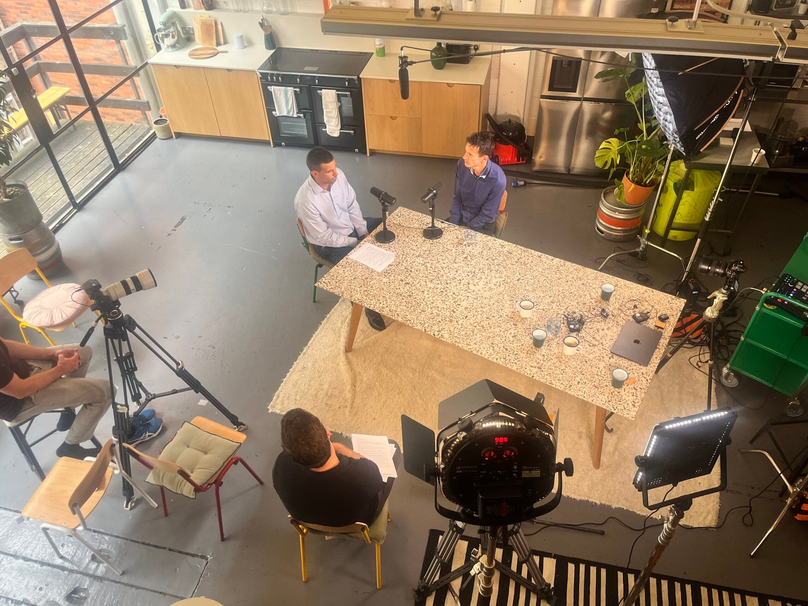 Jonathan Carter discussing gut health, prebiotics and runner's trots during the Myota podcast recording.