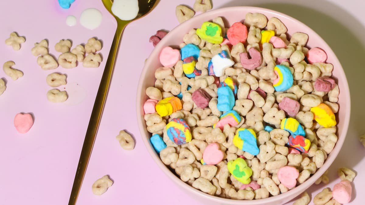 Sugary cereal is not a healthy breakfast.
