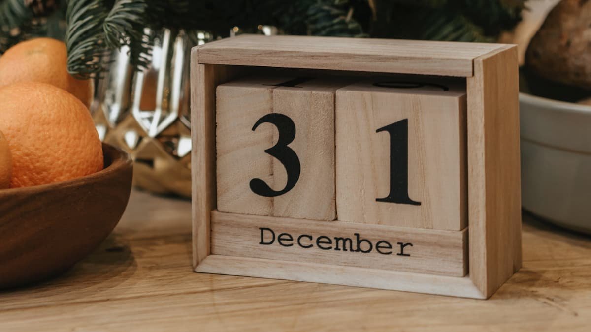 New Year's Resolutions are made on December 31st.