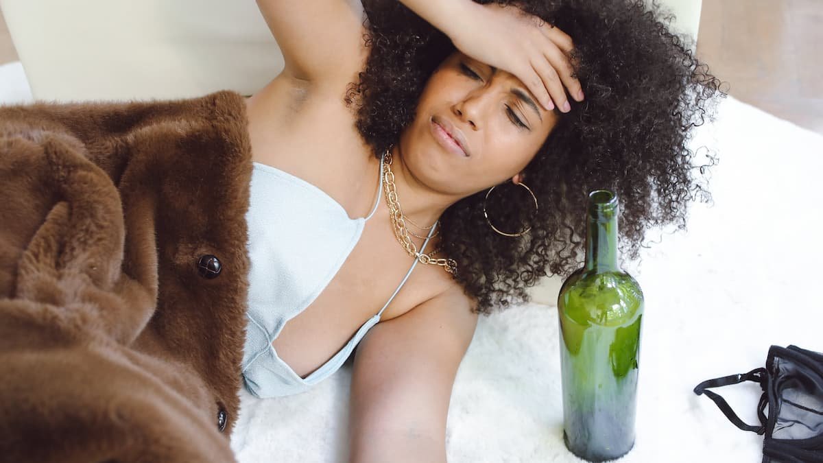 A hangover is common during the festive season.