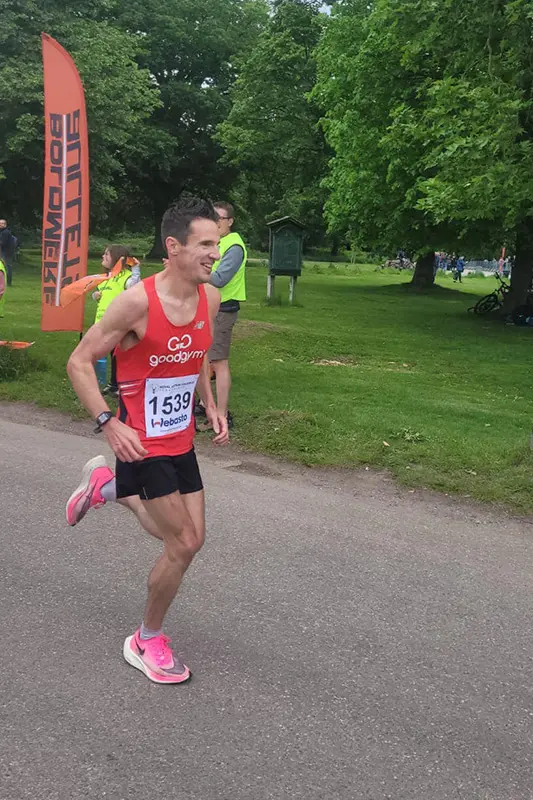 Jonny Carter running the Sutton Coldfield Fun Run