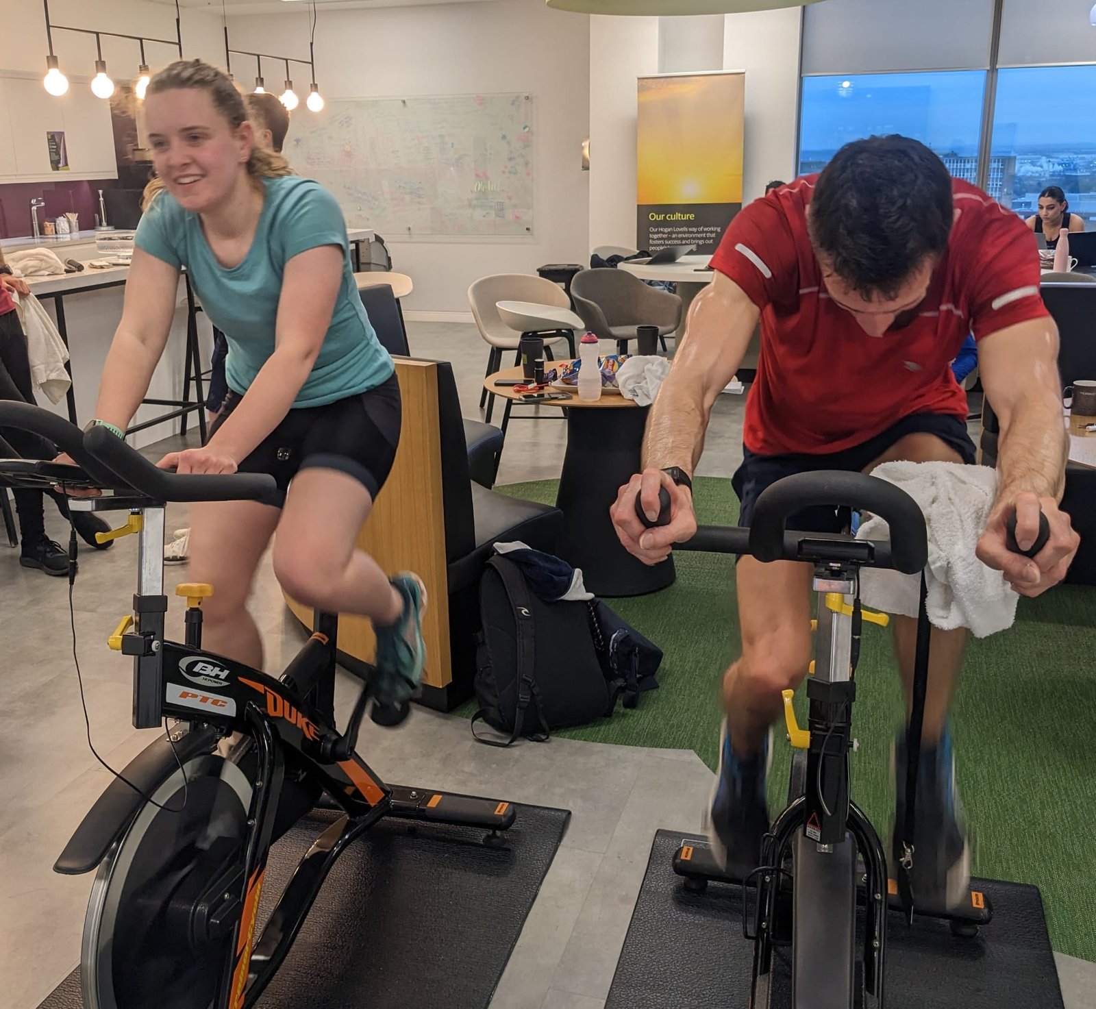 Corporate exercise classes